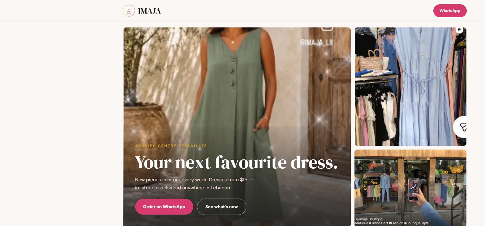 IMAJA website built by Studio Safha
